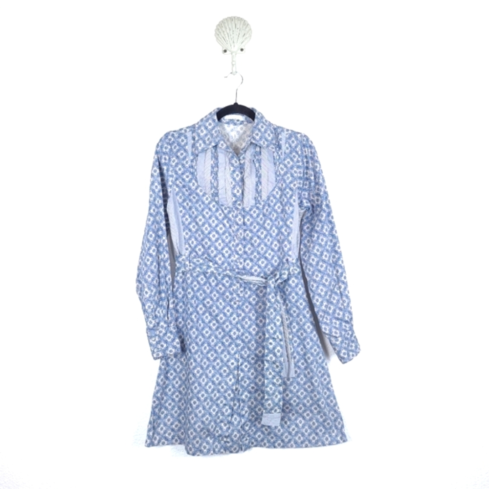 JOHNNY WAS 3J Workshop Paisley Mixed Print Cottagecore Mini Dress